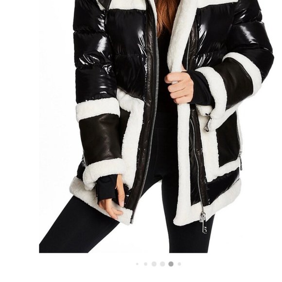 SAM. Entourage Shearling-Trimmed Coat - STYLE NO LONGER MADE OR AVAIL. ANYWHERE! - Picture 5 of 6